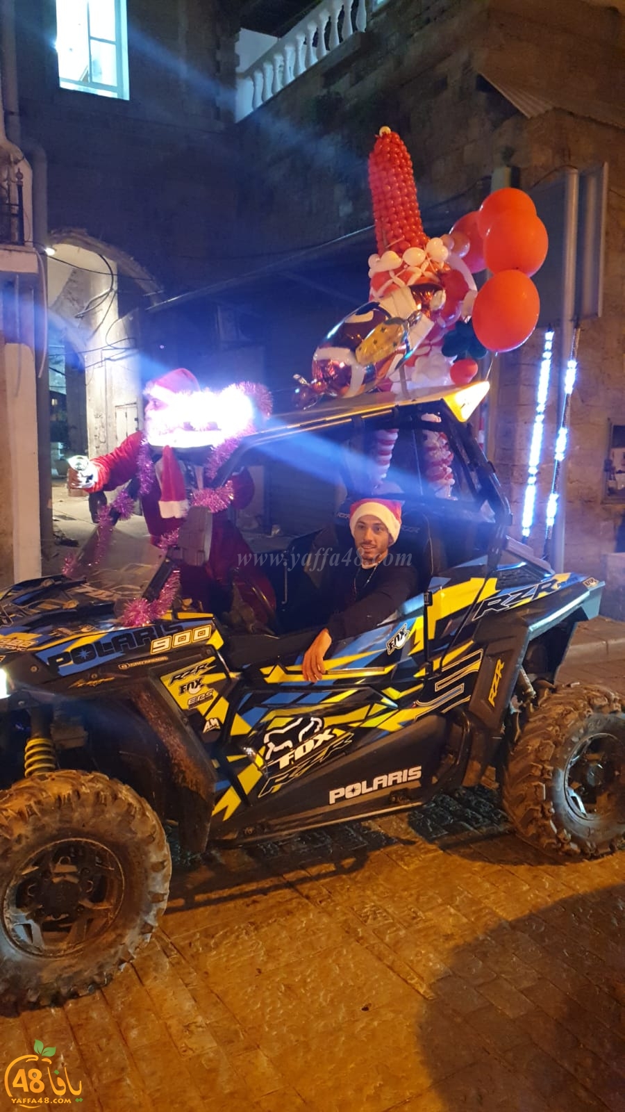 فيديو: قافلة احتفالية تجوب شوارع مدينة يافا بمناسبة عيد الميلاد المجيد 